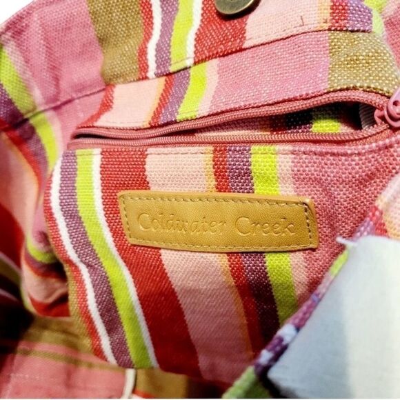 Coldwater Creek Stripe colorful Tote Bag - Picture 4 of 4